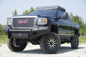 Fab Fours - Fab Fours Elite Front Ranch Bumper 2 Stage Black Powder Coated w/o Grill Guard w/Tow Hooks - GM14-Q3161-1 - Image 5