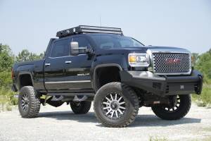 Fab Fours - Fab Fours Elite Front Ranch Bumper 2 Stage Black Powder Coated w/o Grill Guard w/Tow Hooks - GM14-Q3161-1 - Image 6