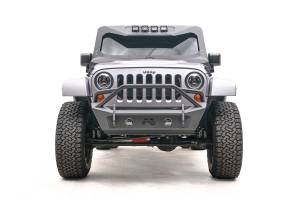 Fab Fours - Fab Fours Stubby Bumper w/Pre-Runner Guard 2 Stage Matte Black Powder Coated - JK07-B1952-1 - Image 2