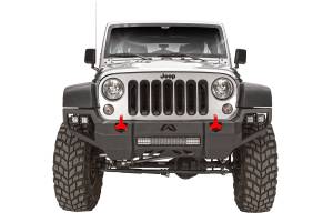 Fab Fours - Fab Fours Vengeance Front Bumper 2 Stage Black Powder Coated No Guard - JK07-D1851-1 - Image 3