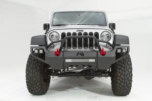 Fab Fours - Fab Fours Vengeance Front Bumper 2 Stage Black Powder Coated Pre-Runner Guard - JK07-D1852-1 - Image 3