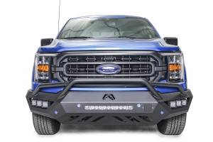 Fab Fours - Fab Fours Vengeance Front Bumper Bare Steel w/Pre-Runner Guard w/Sensor Holes Compatible w/Adaptive Cruise Control Accommodates Factory LED Fog Lights Or [3] 3X3 LED Cubes - FF21-V5152-B - Image 8