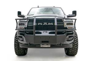 Fab Fours - Fab Fours Winch Mount Full Grill Guard 2 Stage Matte Black Powder Coated - DR19-N4470-1 - Image 3