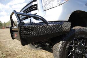 Fab Fours - Fab Fours Black Steel Front Bumper 2 Stage Black Powder Coated w/Pre-Runner Grill Guard And Tow Hooks - TT14-K2862-1 - Image 5
