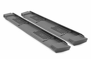 Rough Country - Rough Country HD2 Cab Length Running Boards Black Powdercoat 85 in. Length 4 Steps. Incl. Mounting Brackets Hardware - SRB071785 - Image 5