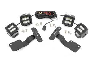 Rough Country - Rough Country LED Lower Windshield Ditch Kit 2 in. Spot And Flood Beam - 70870 - Image 2