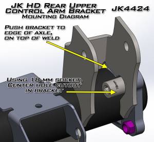 Artec Industries - Artec Industries JK HD Rear Axle UCA Brackets Pair - JK4424 - Image 3
