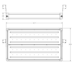 TeraFlex - JK4 Wasatch Rear Cargo Rack-Silver Rails - Image 4