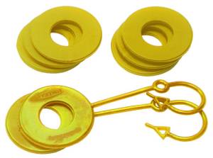 Daystar D Ring Isolator Washer Locker Kit 2 Locking Washers and 6 Non-Locking Washers Yellow Daystar - KU70061YL