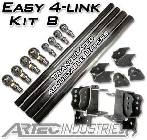 Suspension - 3-Link / 4-Link Kits - Artec Industries - Artec Industries Easy 4 Link Kit B No Tube All 1.25 Inch Krawler Joints - LK0016