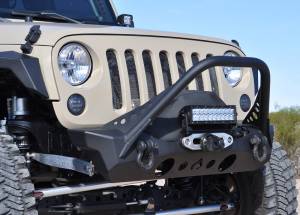 Artec Industries NightHawk Jeep JK Front Bumper W/Mid Tube Stinger - JK2303