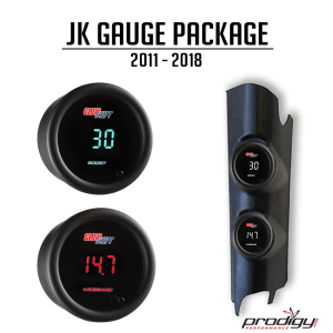 Gauges & Speedometer Gears - Gauges, Gauge Panels, and Gauge Cables - Prodigy Performance - Prodigy Performance JK Gauge Pod Package Dual Pod 12-18 Wrangler JK 18 Pack - PRO-JK2012-18-PACK-DUAL