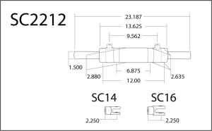 PSC Steering - PSC Steering  Double Ended XD Steering Cylinder Kit for Full Hydraulic Steering Systems, 2.5 Inch X 8.0 Inch X 1.50 Inch Rod - SC2212K1 - Image 2