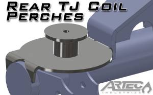 Artec Industries - Artec Industries Jeep TJ Rear Coil Perches And Retainers 97-06 Wrangler TJ Pair 3.5 Inch Axle Tube Diameter - BR1045 - Image 2