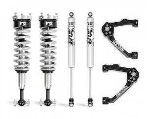 Cognito 3-Inch Performance Leveling Kit With Fox 2.0 IFP Shocks for 14-18 Silverado/Sierra 1500 2WD/4WD With OEM Stamped Steel/Cast Aluminum Control Arms - 210-P0962