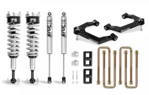 Cognito 3-Inch Performance Uniball Leveling Lift Kit With Fox PS Coilover 2.0 IFP Shocks for 19-22 Silverado/Sierra 1500 2WD/4WD - 210-P0876