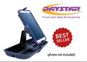 Daystar 11-17 Upper Dash Panel W/ Large I Phone and I Phone Plus Mini Pad Mount Black Daystar - KJ71057BK