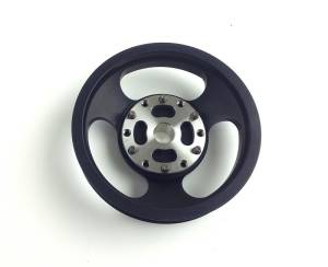 PSC Steering - PSC Steering 6.0 Inch 2 Piece Power Steering Pump Pulley, 6 Rib Serpentine for P Pump/CB Power Steering Pump - PP2444A - Image 3