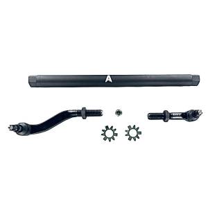 Apex Chassis Heavy Duty 2.5 Ton No Flip Drag Link Assembly in Black Anodized Aluminum Fits: 19-22 Jeep Gladiator JT 18-22 Jeep Wrangler JL/JLU. Note: This NO-FLIP kit fits a Dana 44 & Dana 30 axles with a lift of 4.5 inches or less - KIT124