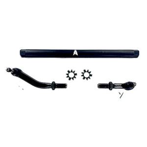 Apex Chassis Heavy Duty 2.5 Ton No Flip Drag Link Assembly in Black Anodized Aluminum Fits: 19-22 Jeep Gladiator JT 18-22 Jeep Wrangler JL/JLU. Note: This NO-FLIP kit fits Dana 44 & Dana 30 axles with a lift of 4.5 inches or less - KIT123