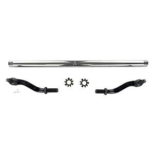 Apex Chassis Heavy Duty 2.5 Ton Tie Rod Assembly in Polished Aluminum Fits: 19-22 Jeep Gladiator JT 18-22 Jeep Wrangler JL/JLU Rubicon Mohave Sahara Sport. Note: This kit fits a Dana 44 axle. - KIT126