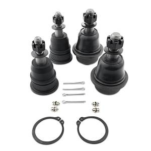 Apex Chassis Heavy Duty Ball Joint Kit Fits: 01-06 Chevy Silverado and GMC Sierra 1500 HD/2500 02-06 Chevy Avalanche 2500 Includes: 2 Upper & 2 Lower - KIT105