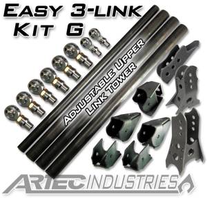 Suspension - 3-Link / 4-Link Kits - Artec Industries - Artec Industries Easy 3 Link Kit G Adjustable Upper link Yes Outside Frame Centered Front Passenger Rear Driver - LK0133