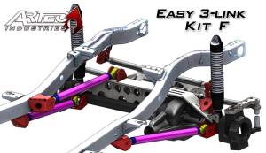 Artec Industries - Artec Industries Easy 3 Link Kit F for Artec Trusses Yes Outside Frame Ford 85-91 Front Passenger Rear Driver - LK0107 - Image 3