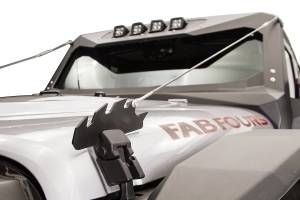 Armor & Protection - Brush Guards - Fab Fours - Fab Fours Limb Riser For Vehicles w/Vi-Cowl Matte Black Powder Coat - JK1060-1