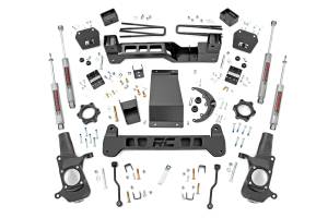 Rough Country Suspension Lift Kit 6 in. N3 Series Shock Absorbers Can Run Up To 35x12.50 Wheel Differential Drop Bracket CV Spacers - 25930A