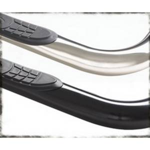 Smittybilt Sure Step Side Bar Black Powder Coat 3 in. 4 Step Pad No Drill Installation - CN180-S4B
