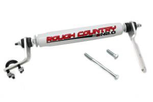 Rough Country Steering Stabilizer Kit Front Incl. Hydro 8000 Series Shock Absorber Bracketry Hardware - 87400