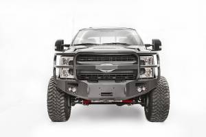 Fab Fours Premium Winch Front Bumper 2 Stage Black Powder Coated w/Full Grill Guard - FS17-A4150-1