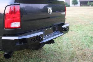 Fab Fours - Fab Fours Heavy Duty Rear Bumper Uncoated/Paintable Incl. 0.75 in. D-Ring Mount [AWSL] - DR09-W2950-B - Image 1