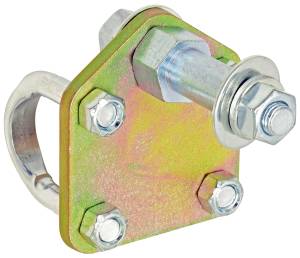 RockJock Steering Stabilizer Bracket Kit Incl. Bracket Plate U-Bolts Lock Nuts Washers For Use w/PN[CE-9701] - CE-9701SB