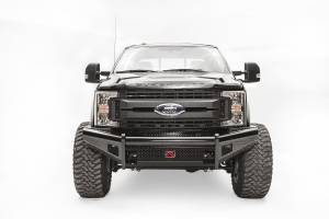 Fab Fours Black Steel Front Ranch Bumper 2 Stage Black Powder Coated w/No Guard w/Tow Hooks - FS17-S4161-1
