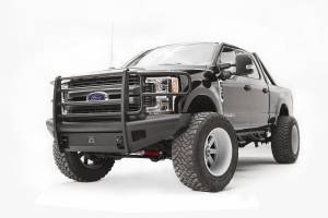 Fab Fours - Fab Fours Elite Front Ranch Bumper 2 Stage Black Powder Coated w/Full Grill Guard And Tow Hooks - FS17-Q4160-1 - Image 2