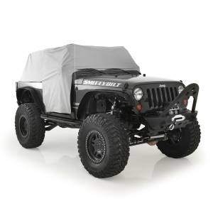 Smittybilt - Smittybilt Cab Cover Water Resistant w/Door Flaps Gray - 1068 - Image 2