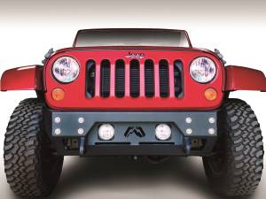 Fab Fours FMJ Stubby Winch Front Bumper Uncoated/Paintable [AWSL] - JK07-B1855-B