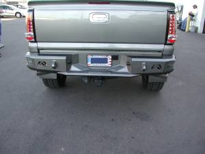 Fab Fours Heavy Duty Rear Bumper Uncoated/Paintable Incl. 0.75 in. D-Ring Mount [AWSL] - CH99-W1250-B