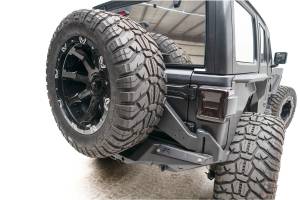 Fab Fours Off The Door Tire Carrier Bare Steel - JL18-Y1851T-B