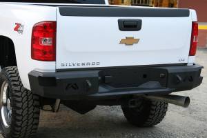 Fab Fours - Fab Fours Heavy Duty Rear Bumper 2 Stage Black Powder Coated Incl. 0.75 in. D-Ring Mount - CH11-W2151-1 - Image 1