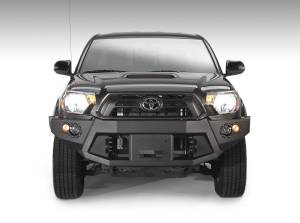 Fab Fours Premium Heavy Duty Winch Front Bumper 2 Stage Black Powder Coated w/o Grill Guard Incl. 1 in. D-Ring Mounts/Light Cut-Outs w/Hella 90mm Fog Lamps And 60mm Turn Signals - TT12-B1651-1