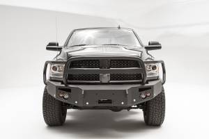 Fab Fours Premium Winch Front Bumper Uncoated/Paintable w/Full Guard w/Sensors - DR16-C4050-B