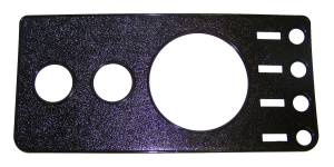 Crown Automotive Jeep Replacement - Crown Automotive Jeep Replacement Dash Overlay Panel Center Black w/o Radio Cutout  -  5457117NR - Image 2