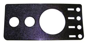 Crown Automotive Jeep Replacement Dash Overlay Panel Center Black w/o Radio Cutout  -  5457117NR