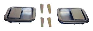 Crown Automotive Jeep Replacement Exterior Door Handle Kit Chrome Handles/4 Keepers w/Full Steel Doors  -  5758172K