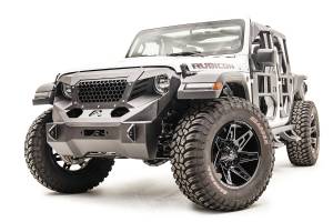 Fab Fours - Fab Fours Grumper Front Bumper 20 In. Light Bar w/Optional Insert 11 gauge Steel Construction Bare - GR4650-B - Image 2