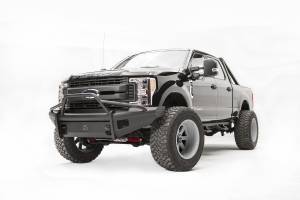 Fab Fours Elite Front Ranch Bumper 2 Stage Black Powder Coated w/Pre-Runner Guard w/Tow Hook - FS17-Q4162-1