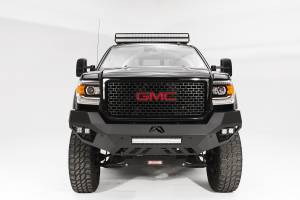 Fab Fours Vengeance Front Bumper Uncoated/Paintable Sensor Bumper No Guard [AWSL] - GM15-V3151-B